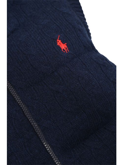 Gilet puffer a trecce in lana e cashmere POLO RALPH LAUREN | 211966120500